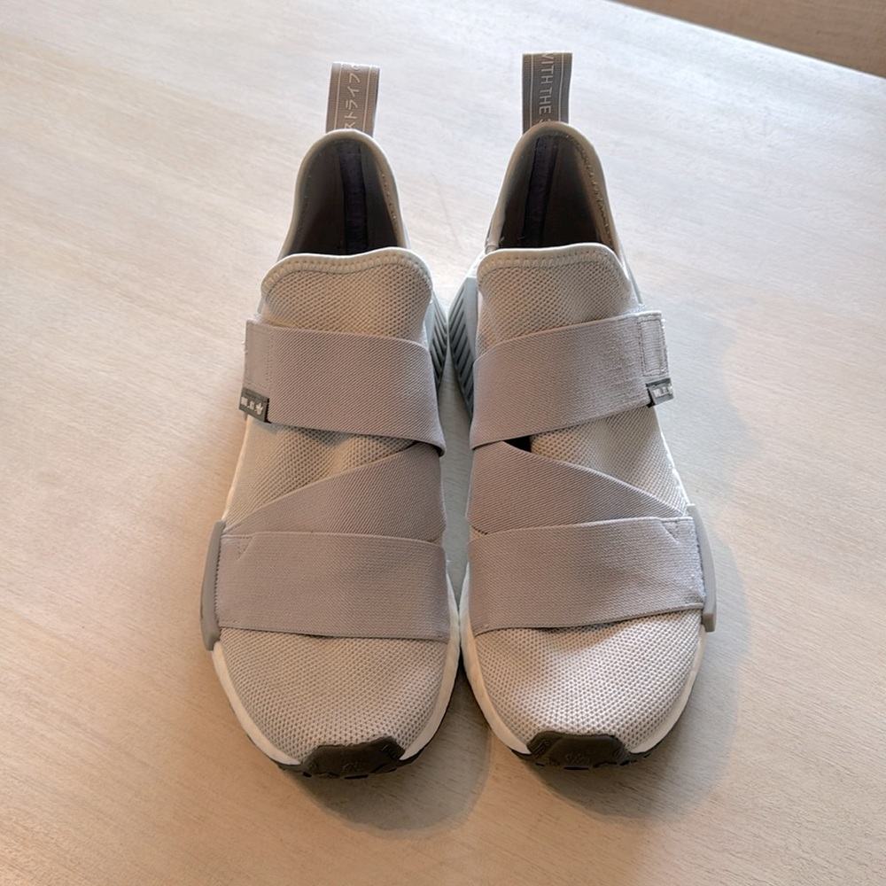 Adidas NMD R1 Slip On, Light Gray- Size 9